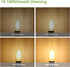 LED Chandelier Light Bulbs, E12 Candelabra Bulb 60 Watt Equivalent, 2700k Warm White 600LM E12 LED Bulb Dimmable, Vintage LED Filament C35T/CA10 C...