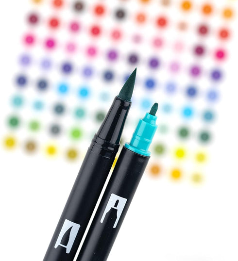 Tombow 56227 Dual Brush Pen Art Markers, Wonderland, 6-Pack. Blendable, Brush and Fine Tip Markers, Portrait, 1 Count (Pack of 6)...