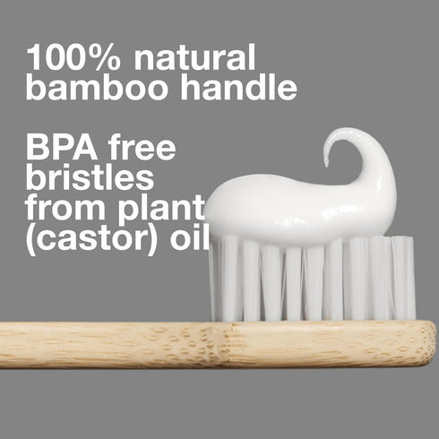 Davids Premium Bamboo Soft Bristle Toothbrush - 3 Pack | BPA Free, Eco-Friendly, Sustainable High Performance Bristles to Improve Oral Health Natu...