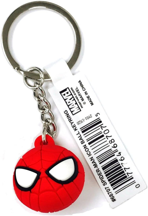 Marvel Spider-Man Icon Ball Key Ring Key Accessory,Multi-colored,3"...