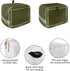 Toaster Dust Cover with Pockets, Solid Color Dark Olive Green Soft Washable 4 Slice Toaster Cover, Dust-proof Cover for Small Appliance Cover and ...