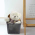 Sandmovie Gray Plastic Storage Baskets, 6 Packs...