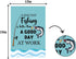 Funny Fishing Garden Flag-A Bad Day is Better Than A Good at Work Sign -With Fisherman Theme Party Decor , Birthday Retirement Lawn Indoor and Out...