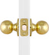 Design House 782912 Ball Passage Hall and Closet Door Knob, Polished Brass...