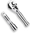 Stubby Ratchet Set- 3/8" Drive Ratchet Handle with a Extension Bars, Gift for Men 72-T Reversible Quick Release Head Premium Mini Ratchet Wrench f...