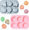 2 Pack Harvest Thanksgiving Themed Silicone Cake Molds 6 Cavity 3D Autumn Pumpkin Maple Leaves Mould Tray DIY Baking Fall Décor Tools for Chocolat...