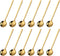 12 Pieces Mini Gold Spoons Stainless Steel Espresso Spoons, 5.24 Inch Demitasse Spoons for Sugar Dessert Cake Ice Cream Soup Antipasto Cappuccino ...
