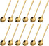 12 Pieces Mini Gold Spoons Stainless Steel Espresso Spoons, 5.24 Inch Demitasse Spoons for Sugar Dessert Cake Ice Cream Soup Antipasto Cappuccino ...