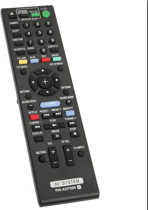 RM-ADP069 Remote Control fit for Sony Blu-ray Disc DVD Home Theatre System BDV-F7 HBD-F7 BDV-T57 BDV-T58 HBD-T79 BDV-E280 HBD-E280 HBD-E580 BDV-N7...
