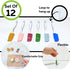 Evelots Set of 12 Mini Silicone Spatula Set for Kitchen Cooking & Baking, Silicone Cooking Utensils Set, Heat Resistant BPA Free - Up To 446 Degre...