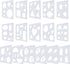 16 Pieces Kids Drawing Stencils Basic Shape Stencils Plastic Drawing Stencil Template Geometry Shape Stencils Reusable DIY Painting Stencils for K...