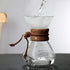 Pour Over Coffee Maker, 400ML Glass Coffee Maker with Double Layer Stainless Steel Filter, Coffee Dripper Brewer Glass Coffee Pot, Holds 2 to 3 Cu...