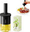 oil dispenser Bottle with Heat Resistant Brush?Glass oil dispenser for Kitchen?Oil Container with Silicone Basting & Pastry Brush for Cooking BBQ ...