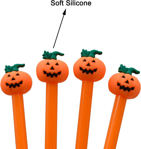 Maydahui 30PCS Halloween Pen Funny Pumpkin Shape Rollerball Pen Cute Kawaii Pens Novelty Pen Black Gel Ink for Party Office School Halloween...