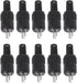 10PCS Male HiFi Speaker Tools Power Signal Black Adapter Accessories DIN Plug Screw Terminals 2 Pin Connector Black Abs+Metal Black Abs+Metal, As ...