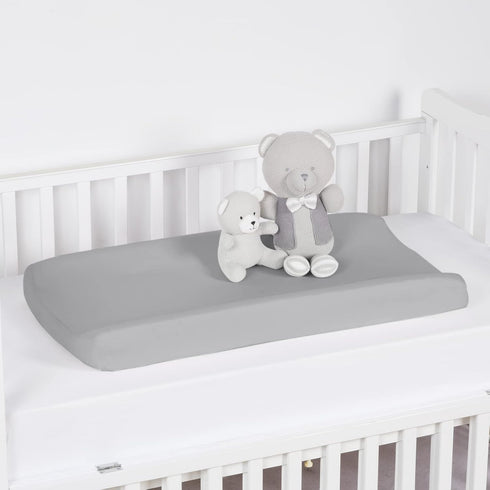 PHF Baby Changing Pad Covers for Boys Girls, 2 Pack Ultra Soft Breathable Microfiber Changing Pad Table Sheets for Most Baby Changing Pads, Grey &...