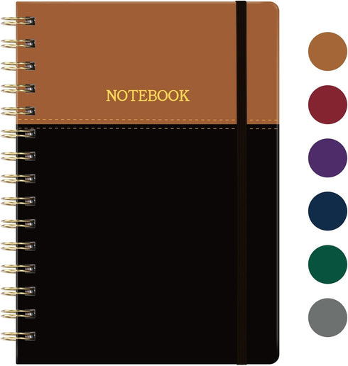 Lemome Spiral Notebook - Notebook Journal for Writing, 6.2'' x 8.4'' College Ruled Notebook with 136 pages / 68 Sheets, Perfect Notebooks for Work...