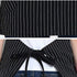Somotersea Kitchen Apron with Pockets Adjustable Bib Apron for Cooking Pinstripe...
