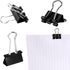 JANYUN Mini Binder Clips, 150Pcs15 mm /0.6 Inch Small Paper Clamps Metal Clips for Office School Home Supplies (Black)...