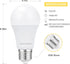 aooshine A60 E26 LED Light Bulb - 3 Color Temperatures (3000K/5000K/4000K), E26 Standard Medium Base, Non-Dimmable, 1 Pack, 120Volts 9Watts LED Bu...