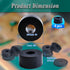Multi Purpose Rubber Spacer 1 Inch OD x 3/8 Inch ID x 1/2 Inch Thickness, Rubber Washers 6pcs Anti Vibration Black Rubber Bushings Spacers for Scr...