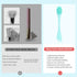 MSQ Silicone Face Mask Brush, Soft Facial Cleansing Scrubber, 2 Pack Double-End Facial Mask Brush for Mud, Clay, Charcoal Mixed Mask, DIY, Skincar...