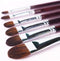 Transon Red Sable Filbert Paint Brushes 6pcs for Watercolor, Acrylic, Oil, Tempera and Gouache Painting...