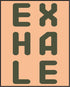Posterizer 1 pcs-Exhale-encouraging minimalistic wall art-Motivational & Inspirational Art-Typography Art-decor for Girls, Teens Bedroom- UNFRAMED...