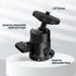 HEMMOTOP Tripod Ball Head H28 Black,Ball Head Mount Loading 6.6Lbs,Panorami Tripod Heads for Gopro Cam Camcorder Smartphone Light Microphone DSLR ...