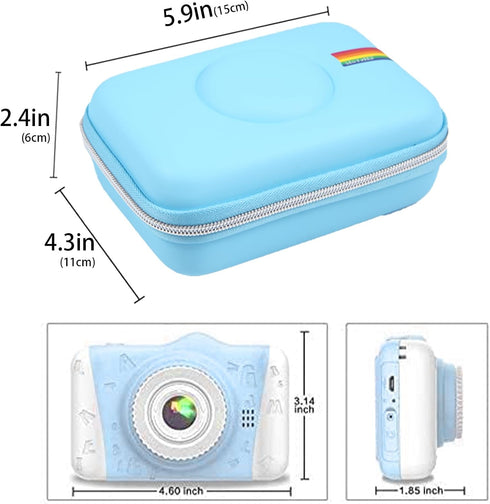 Leayjeen Kids Digital Video Camera Case Compatible with WOWGO/Coolwill/SUZIYO/YINGOOT Kids Selfie Camera with Large Screen for Girls and Boys and ...