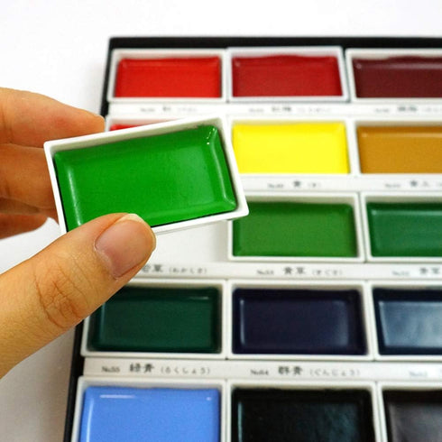 Kuretake GANSAI TAMBI 12 Colors Set II, Watercolor Paint Set,Professional-quality for artists and crafters, AP-Certified, for adult, Made in Japan...