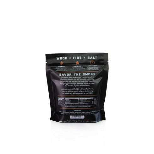 REDMOND Real Salt Hickory Smoked Salt, 14 oz pouch...