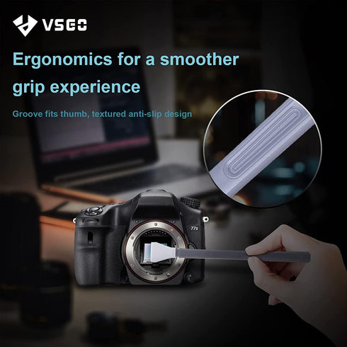 VSGO VS-S02-E APS-C Digital Camera Sensor Cleaning Kit Clean Swab × 10 with Sensor Cleaner Solution for Nikon Canon DSLR Cleaning...