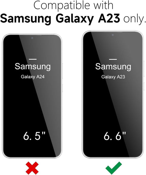 oakxco Slim Protective Case for Samsung Galaxy A23 5G/ 4G, Military-Grade Soft Silicone Rubber & Hard Plastic, Heavy Duty Shockproof Bumper Dual L...