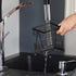 RedCall Utensil Holder for Kitchen Counter,Rectangular Matte Black Spoon Spatula Holder,Metal Steel Wire Cooking Utensil Crock Caddy Organizers,El...