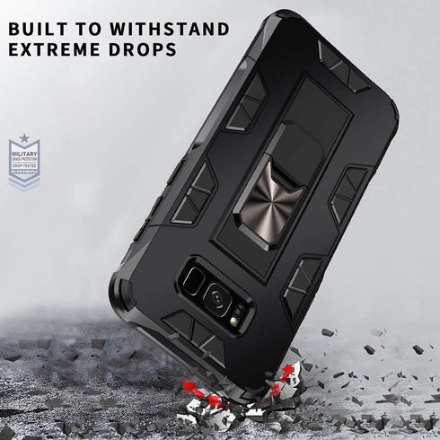 for Samsung Galaxy S8 Plus Case Samsung Galaxy S8+ Case Military Grade Built-in Kickstand Case Holder Armor Heavy Duty Shockproof Cover Protective...