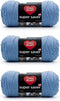 Red Heart Super Saver Light Periwinkle Yarn - 3 Pack of 198g/7oz - Acrylic - 4 Medium (Worsted) - 364 Yards - Knitting/Crochet......