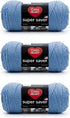 Red Heart Super Saver Light Periwinkle Yarn - 3 Pack of 198g/7oz - Acrylic - 4 Medium (Worsted) - 364 Yards - Knitting/Crochet......