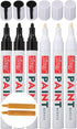 Paint Pen Acrylic Marker,6 Pack 2.0mm Paint Marker for Ceramic, Glass and Stone Painting,Permanent Oil Based Paint Markers with 2 Extra Chisel Tip...