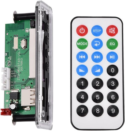 MP3 WMA Decoder Board Audio Wireless Bluetooth 4.2 Module 12V, USB/SD Card/Bluetooth/FM Switching Support......