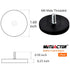 MUTUACTOR Neodymium Rubber Coated Magnet,4pack Heavy Duty Magnets M6 Male Thread Stud,Dia.1.69" Anti-Scratch Mounting Magnets for Fixing Lights, C...