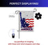 Statue of Liberty Garden Flags, God Bless America Sign 12 x 18 in - Truely Double Sided - also functional for Memorial Day - Garden Decor Outside ...