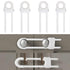 Sliding Cabinet Locks, Child Safety Locks U-Shaped Adjustable Child Proof Locks Multi-Purpose Latches for Drawers Closets Refrigerators Storage Do...