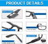 Bright LED Readers with Lights Reading Glasses Lighted Magnifier Nighttime Reader Compact Full Frame Eyewear Clear Vision Unisex Clear Vision Ligh...