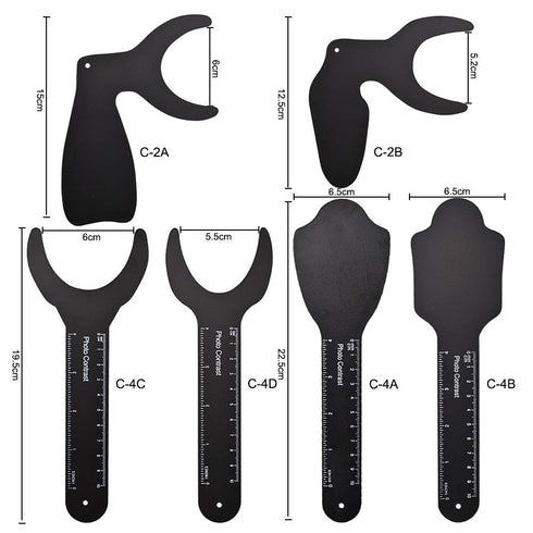6 Sizes Dental Oral Image Contraster Palatal Photographic Black Background Board...