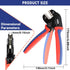 HKS Crimping Tool for Open Barrel Terminals - 24-16 AWG (0.25-1.5mm²) Labor-saving Crimper for AMP-TE 2.8/4.0/4.8/6.3 JST-SM2.54/XH2.54/VH3.96 & M...
