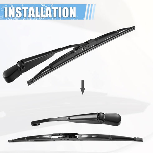 X AUTOHAUX 1 Set 10" 16" Rear Windshield Wiper Arm Blades for Dodge Grand Caravan 2011-2020 for Chrysler Town Country 2012-2016 6 Cyl 3.6L 6810235...