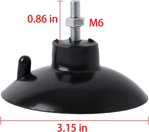 HSTECH (4 Pcs) Black French Fry Suction Cup Feet Compatible with Industrial Commercial French Fry Cutter...