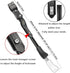 Bike Kickstand Adjustable Aluminium Alloy children Bicycle Kickstand Bike Side Kickstand Fit for 16" 18" 20" Kids Bike stand/Road Bike/BMX/MTB (Bl...