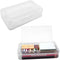 1 PCS Pencil Box,Double Layer Large Capacity Pencil Box,Translucent Plastic Hard Pencil Box, with Snap-tight Lid Stackable Pencil Box, Pencil Box ...
